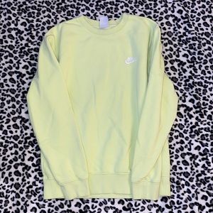 Nike neon green/yellow crew neck